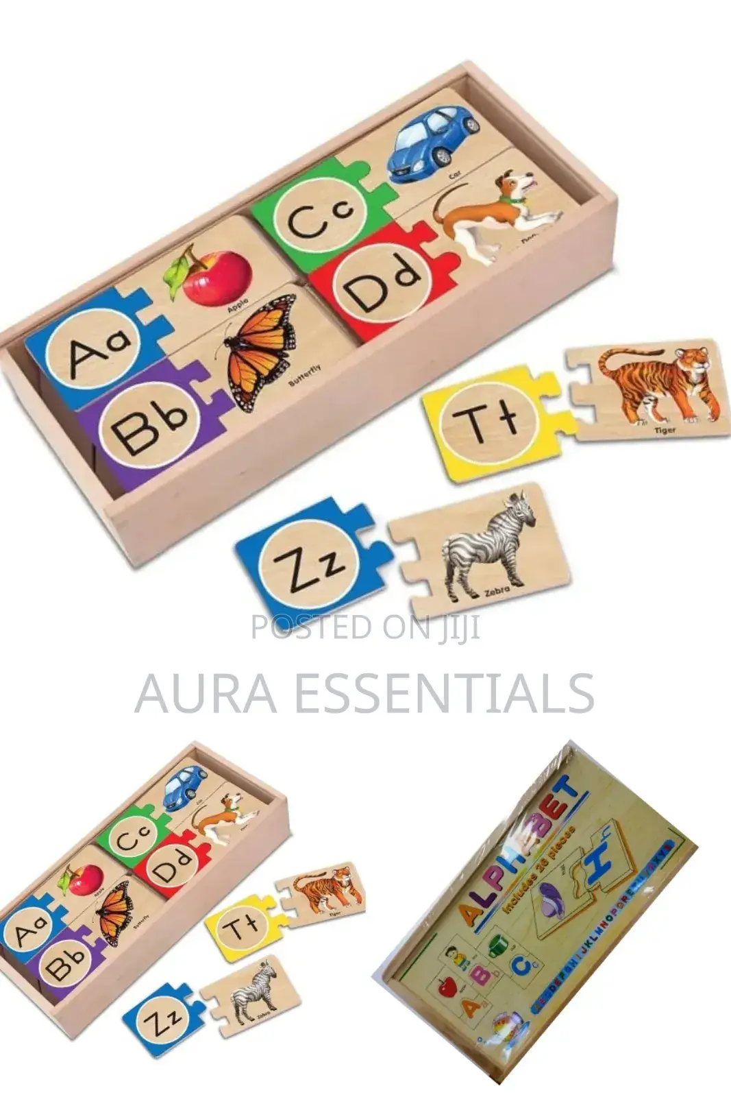Kids Colour Wooden Alphabet Puzzle
