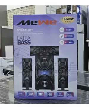 Mewe Bluetooth Multimedia Strong Bass Subwoofer - Black