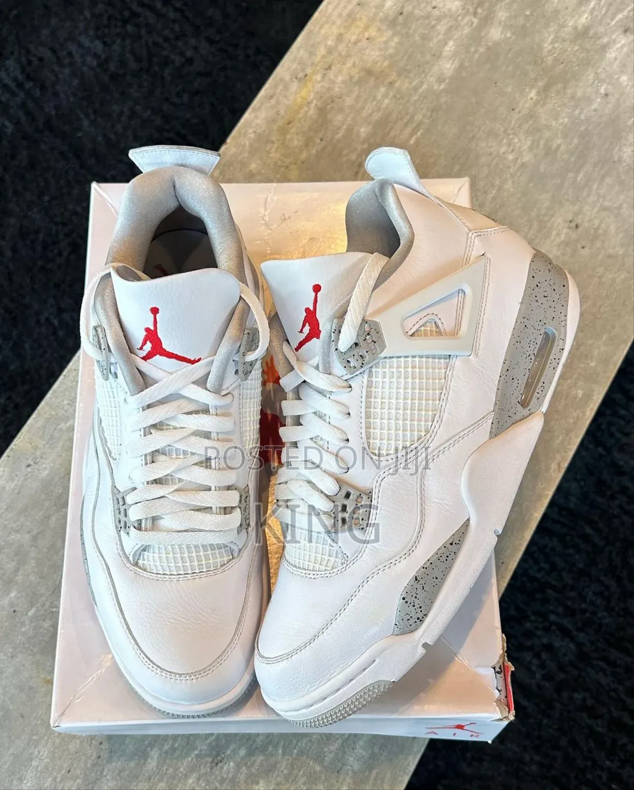 Jordan 4 White Oreo Retro Sneakers