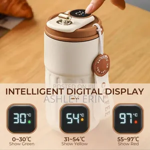 Travel Leakproof Temperature Display Mug