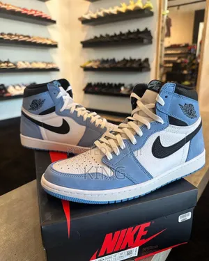 Air Jordan High White University Blue Sneakers