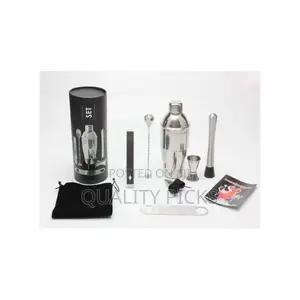 Cocktail Shaker Set, 8 Piece Bartender Drink Mixing Kit