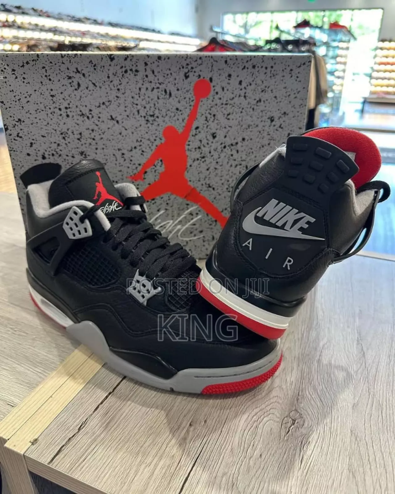 Genuine Air Jordan 4 Retro "Bred Reimagined"
