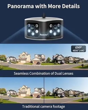 Dual Lens Wifi Camera 6MP (Ultra Wide Angle)