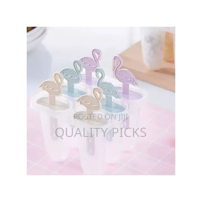 6 Ice Pop Makers, Popsicle Frozen Candy Ice Cream Moulds