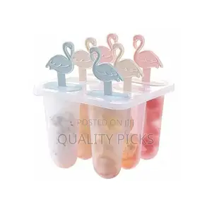 6 Ice Pop Makers, Popsicle Frozen Candy Ice Cream Moulds