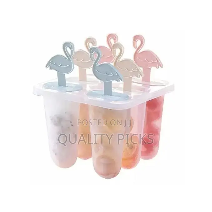 6 Ice Pop Makers, Popsicle Frozen Candy Ice Cream Moulds