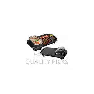 2 In1electric Baking Pan, Cooking Soup Hot Pot and BBQ
