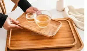 Furable 3pcs Wooden Serving Trays