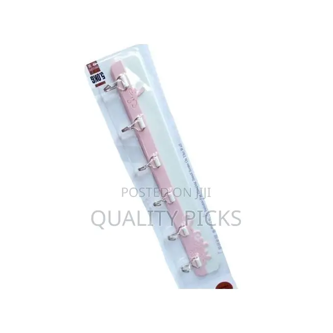 Wall-Mounted Coat Rack, 6 Storage Hanging Hooks,Pink. .