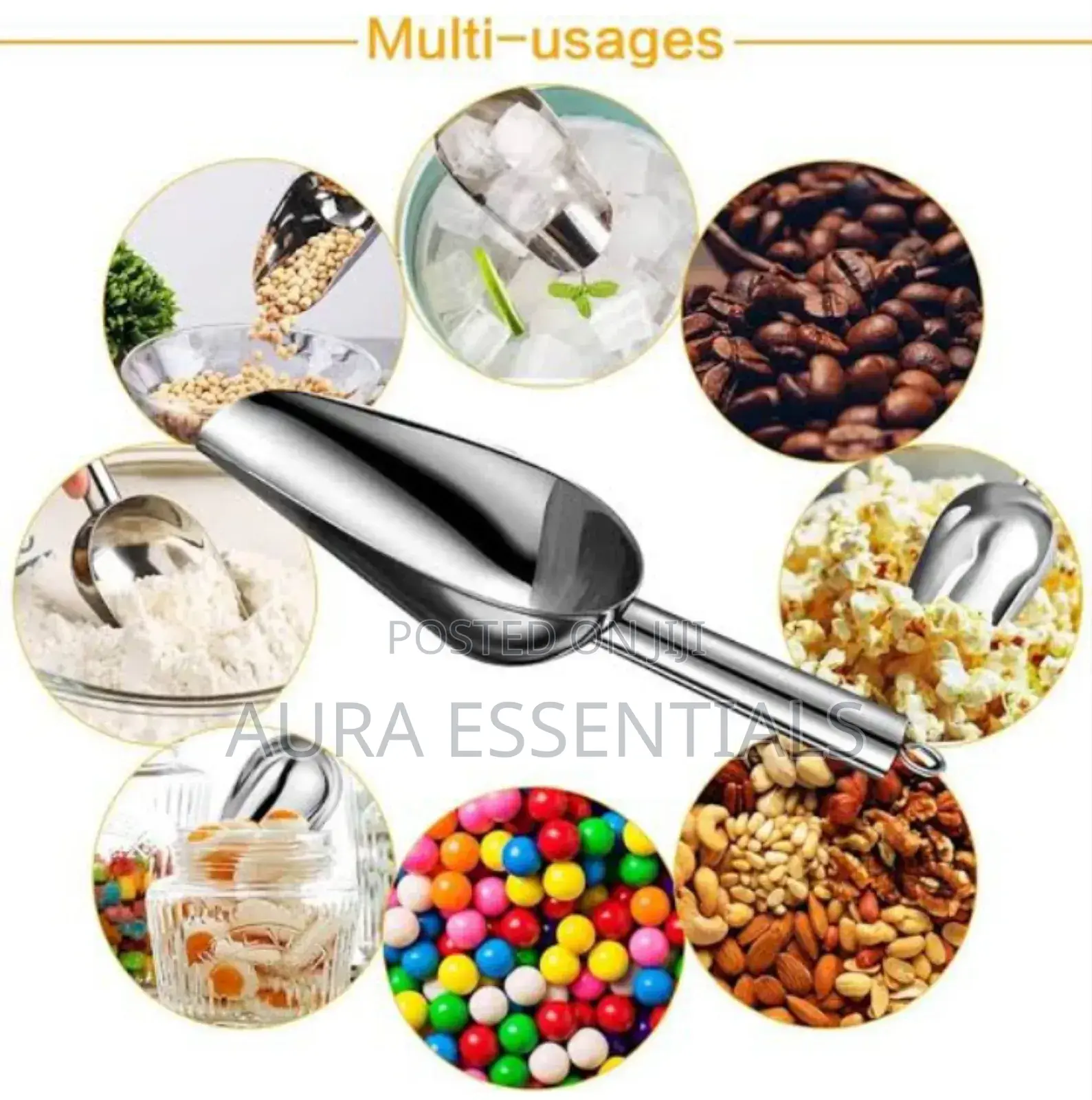 Metal Ice Scoop Kitchen Ice Scooper