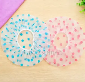 2pcs Elastic Waterproof Shower Cap