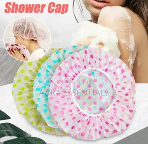 2pcs Elastic Waterproof Shower Cap