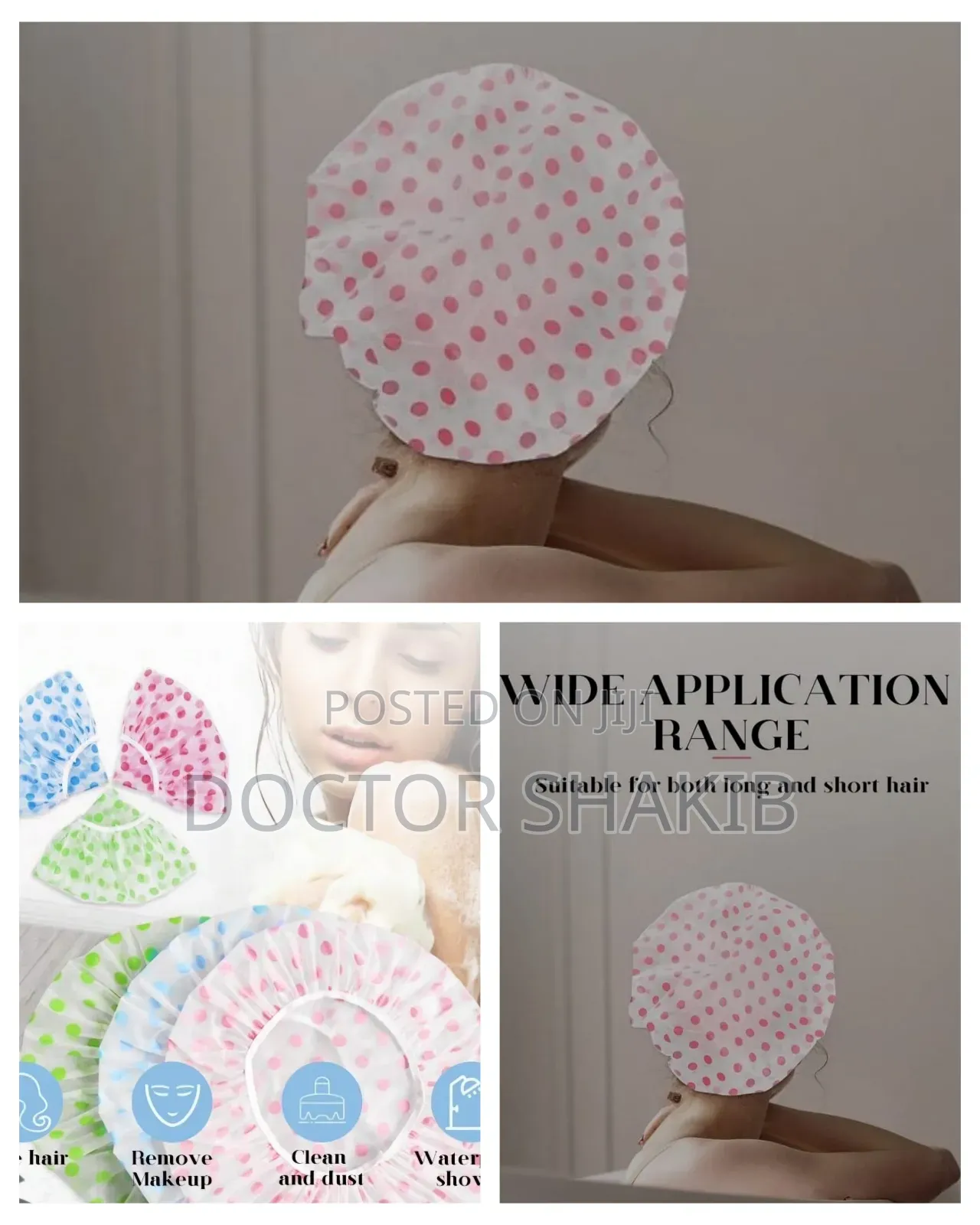 Quality 2pcs Elastic Waterproof Bathroom Shower Cap