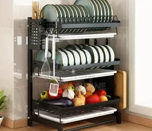 3 Layered Stainless Steel Kitchen Rack