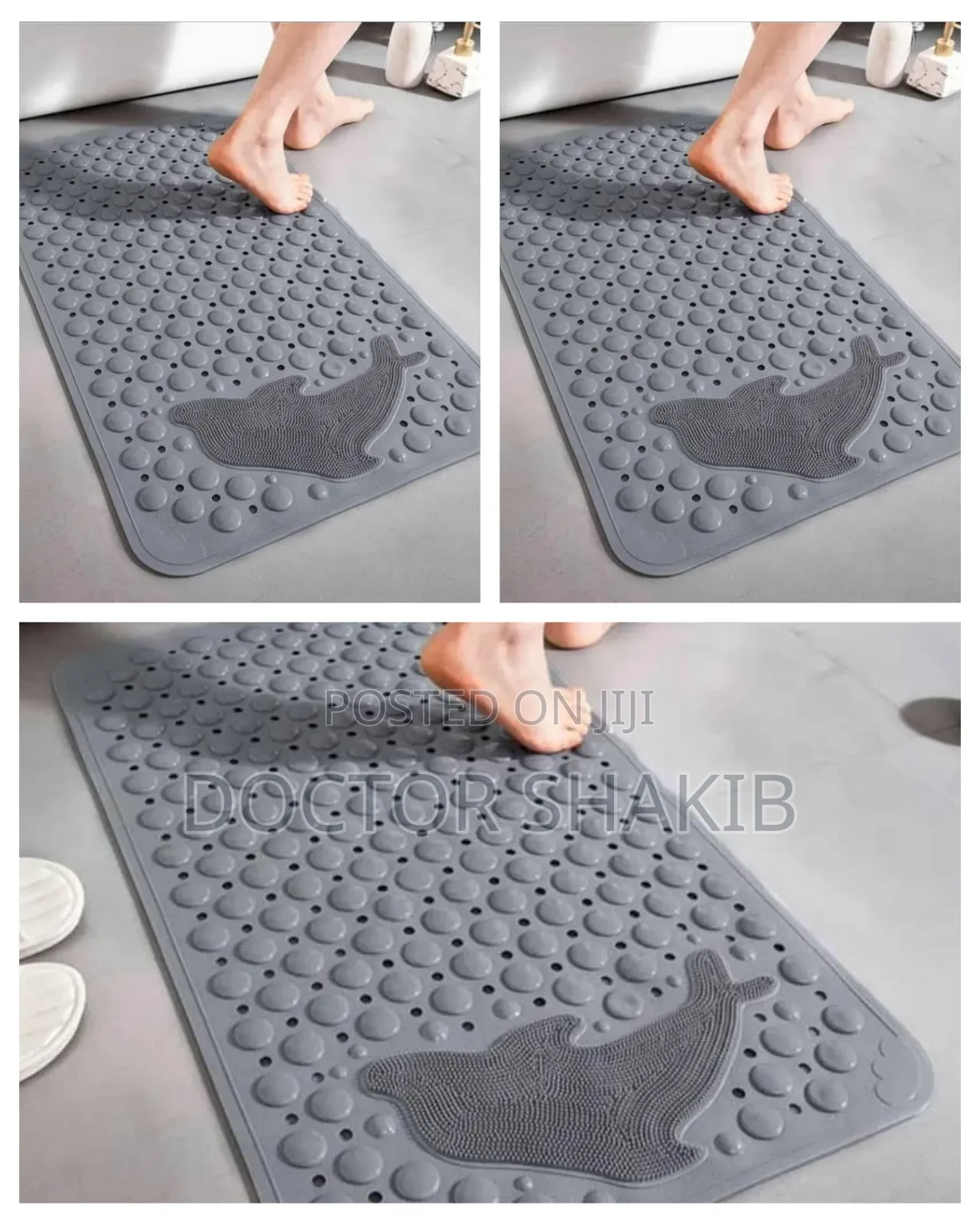 Antislip New Rubber Bathroom Mat-New