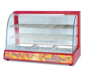 Ultramodern Electric Curved Snack Food Display Warmer