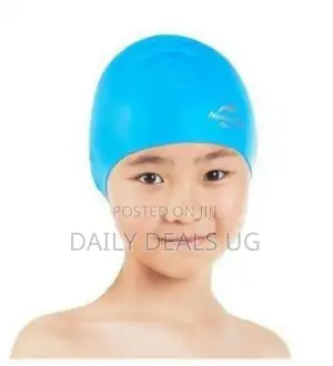 Blue Kids Swimming Cap