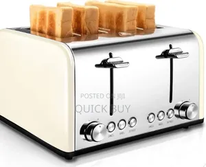 Unequaled Extra-Wide Slots Stainless 4 Slice Bread Toaster