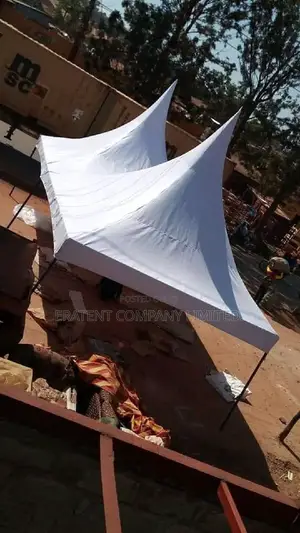 100 Seater Tent Without Flaps With Steel Support Frame