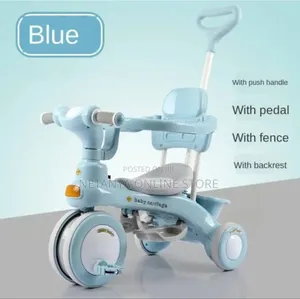 Baby Tricycle With Detachable Sunshade