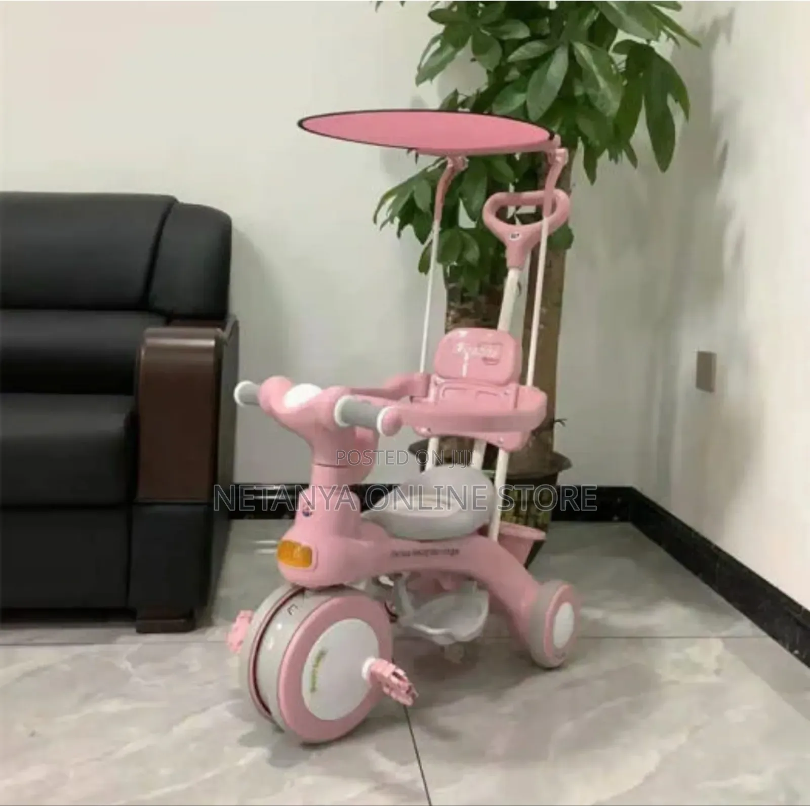 Baby Tricycle With Detachable Sunshade