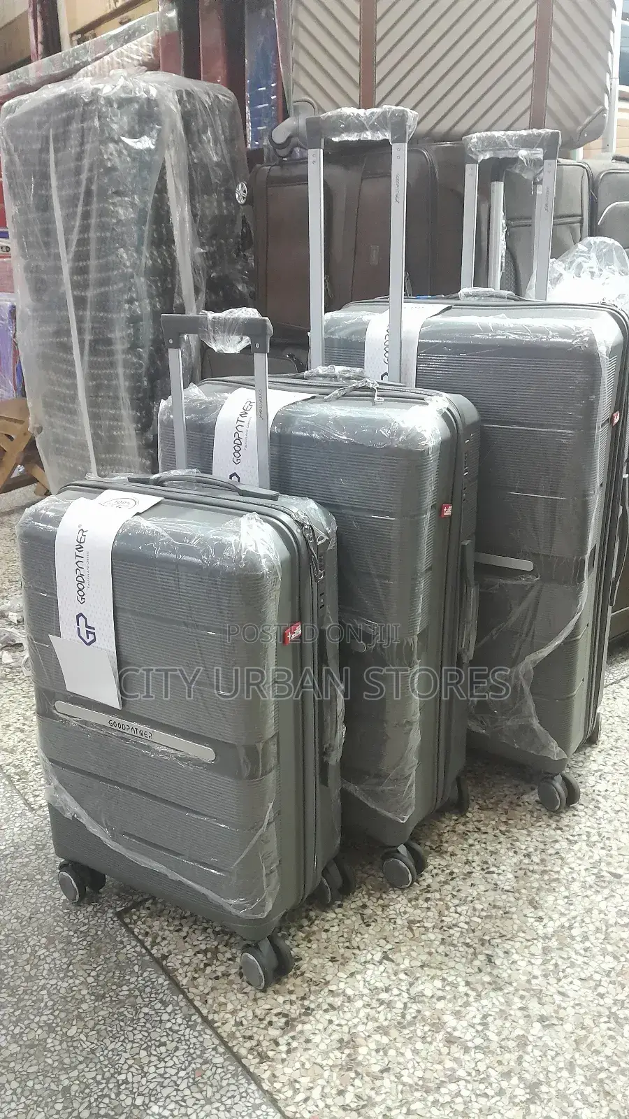 Good Partner Plastic Rubber Suitcases