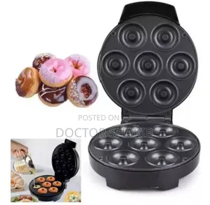 New Electric Donut Maker 7 Doughnuts Nonsticky Machine