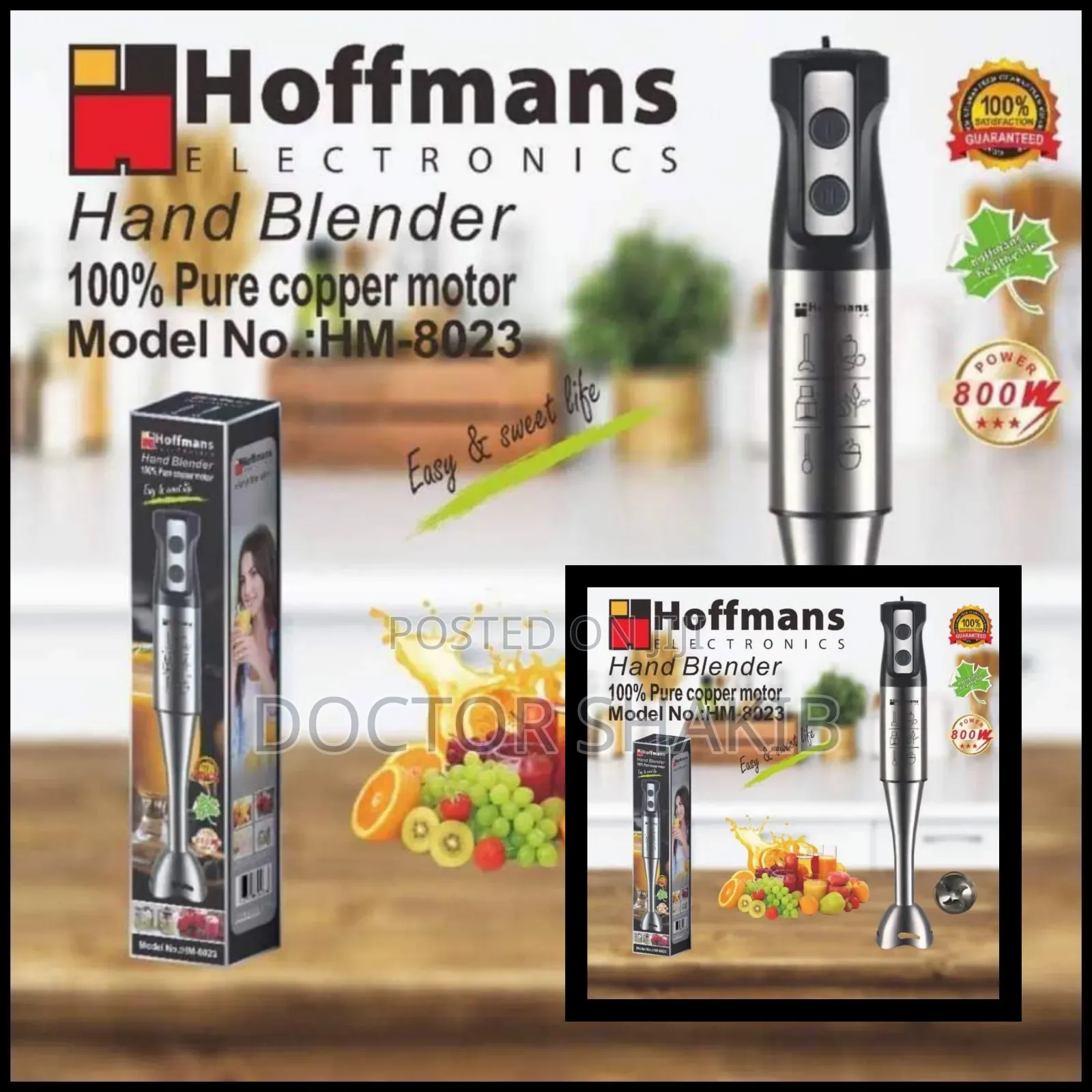 Hoffmans HM-8023 Soap Hand Mixer