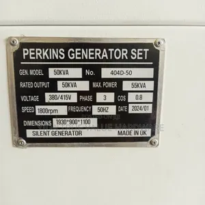 Generator 50 Kva Perkins 380v