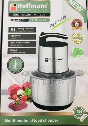 Original Multifunctional Hoffman Food Processor-the Ultimate