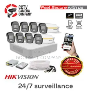 8 CCTV Cameras Full Kit 24/7 Surveillance
