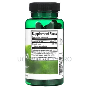 Swanson, Graviola Soursop , 530 Mg, 60 Capsules