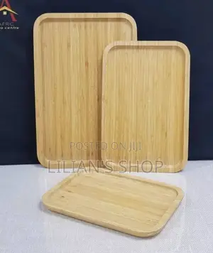 3pieces Brown Serving Tray