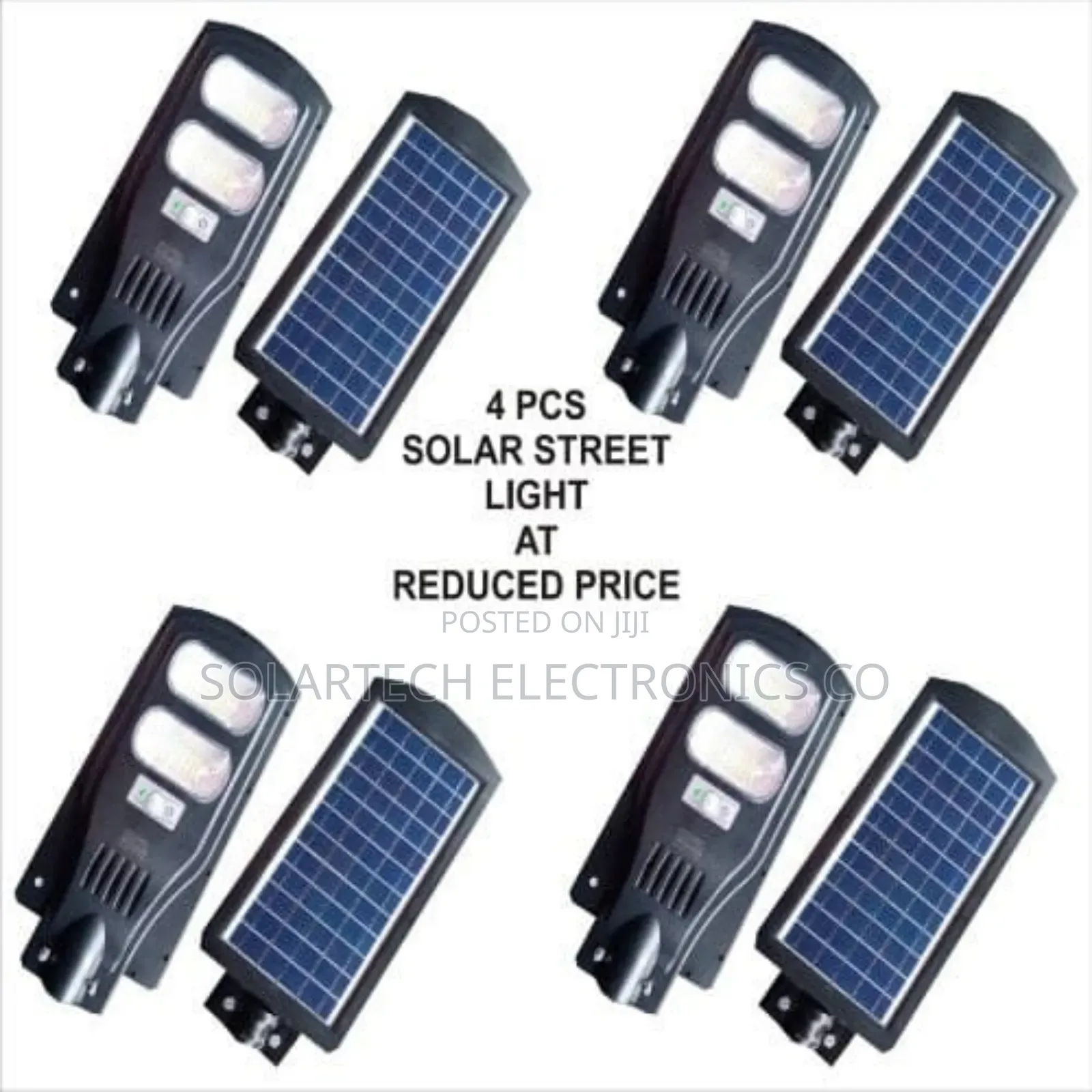 100W Solar Street Lights 4 PCS at Reduced Price