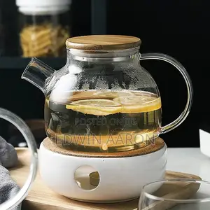Glass Teapot With Infuser and Bamboo Lid- 1000ml