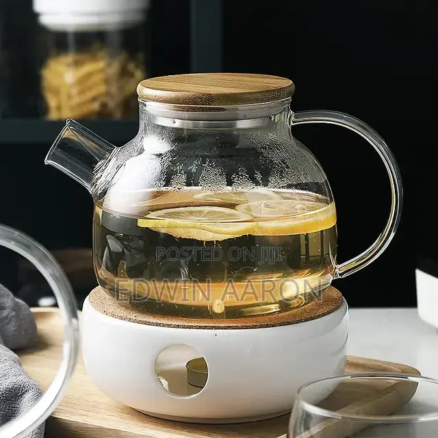 Glass Teapot With Infuser and Bamboo Lid- 1000ml