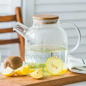 Glass Teapot With Infuser and Bamboo Lid - 1500ml