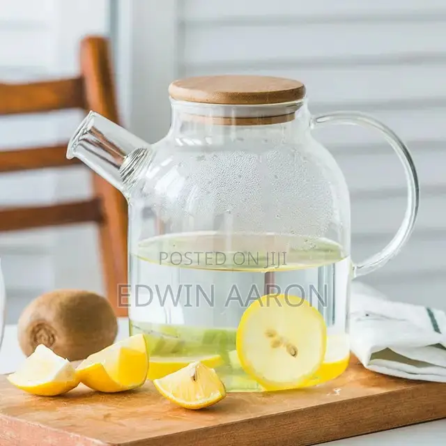 Glass Teapot With Infuser and Bamboo Lid - 1500ml