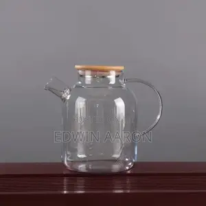 Glass Teapot With Infuser and Bamboo Lid - 1500ml