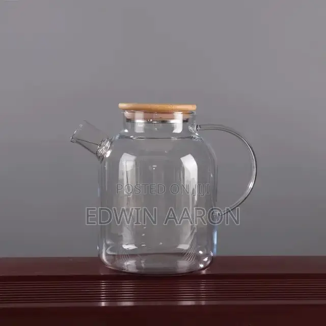 Glass Teapot With Infuser and Bamboo Lid - 1500ml