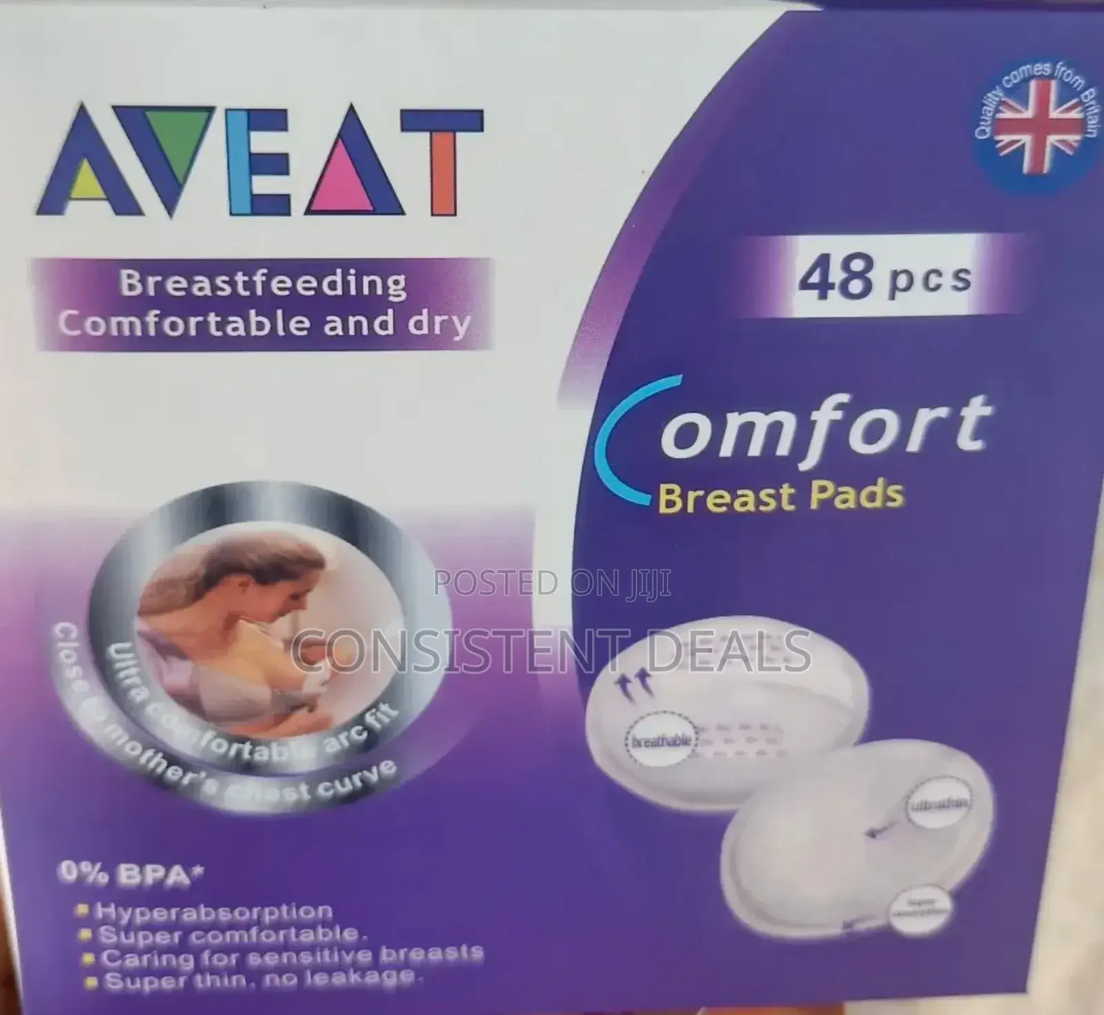 48pcs Disposable Breast Pads