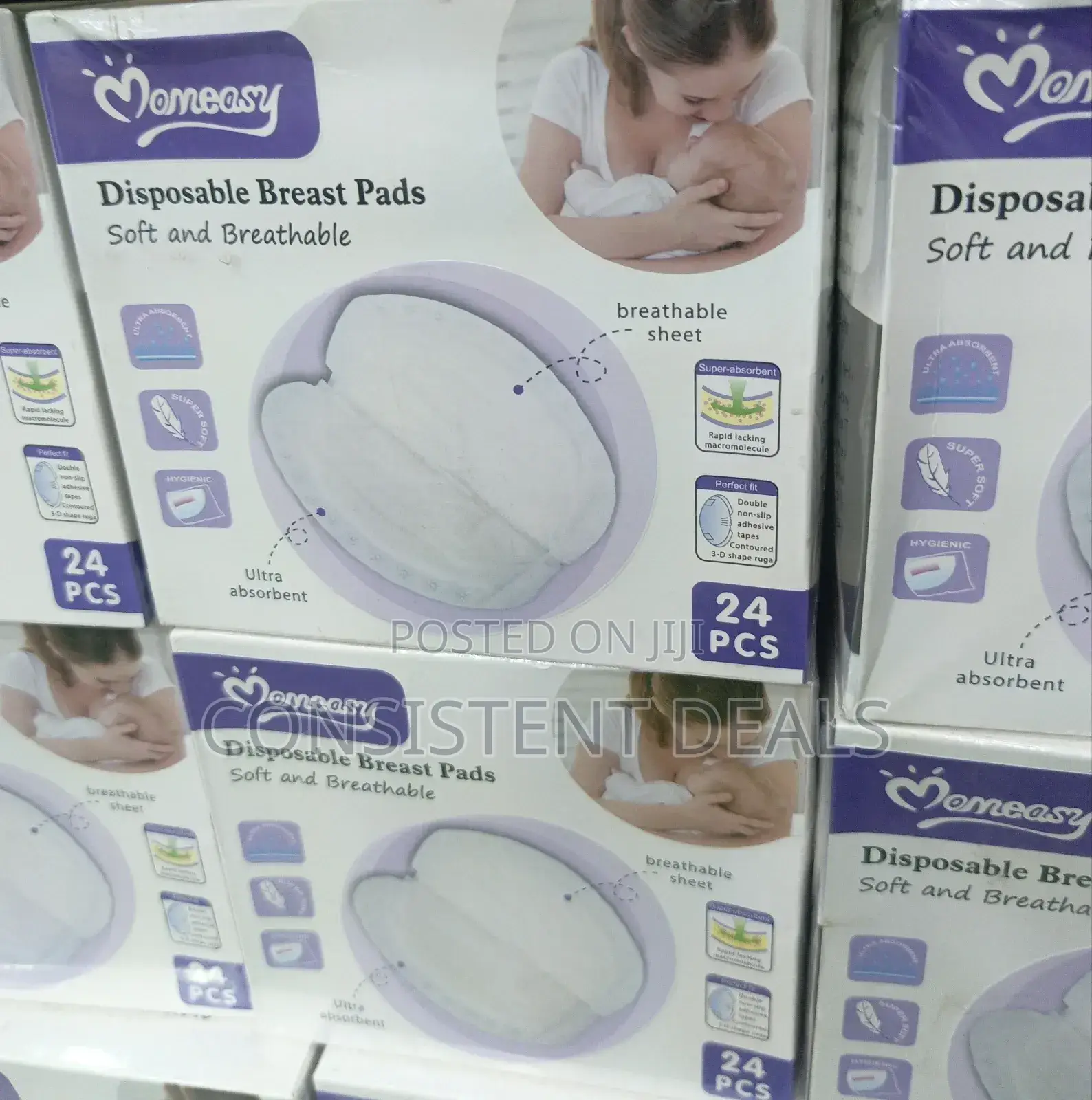 Momeasy 24pcs Disposable Breast Pads