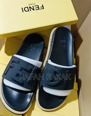 Original Men’S Luxury Fendi Roma Push in Sandals