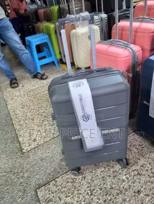 Original Rubber Plastic Suitcases. Medium.( Blue)