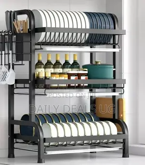 Black Metallic Dish Rack