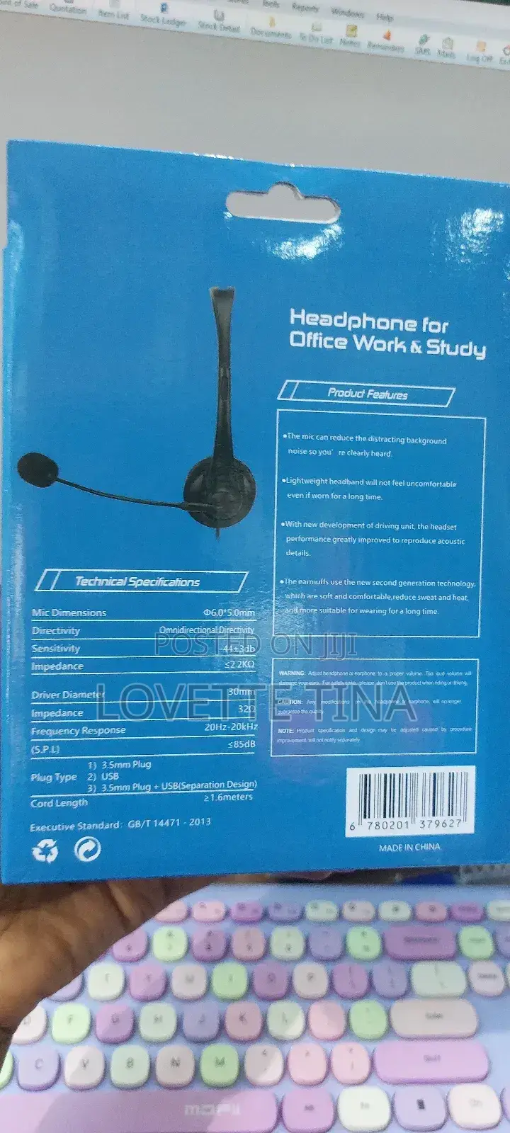 Headphone Sy490mv