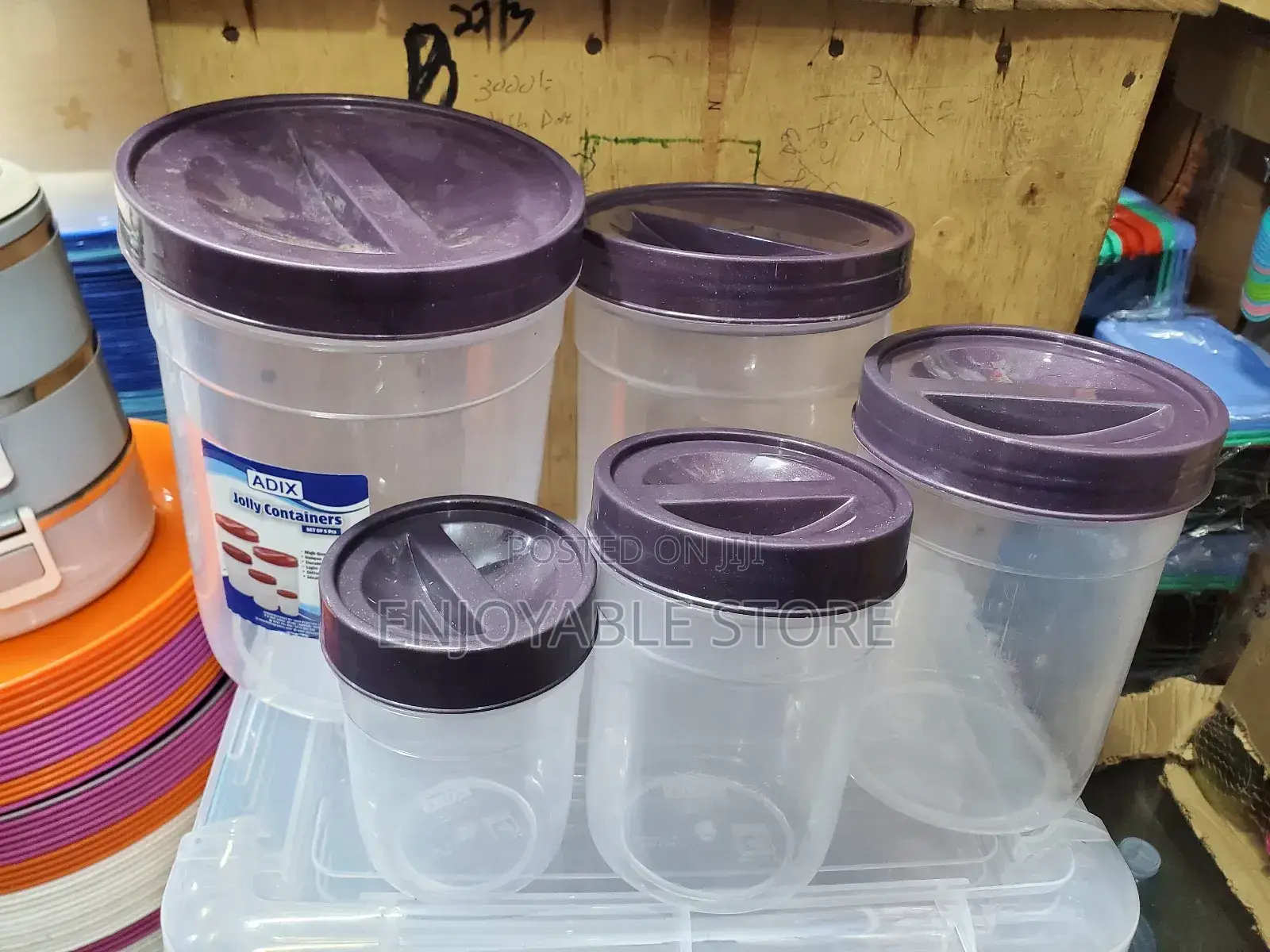 Cube Food Storage Containers 5pcs
