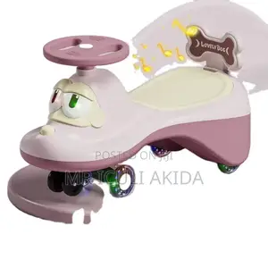 Plastic Baby Walking Twist Sliding Car With Led Light Wheels
