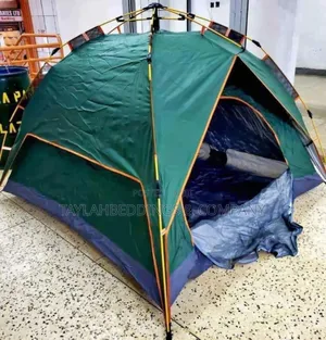 Portable Family 1-4 Person Camping Tent Green
